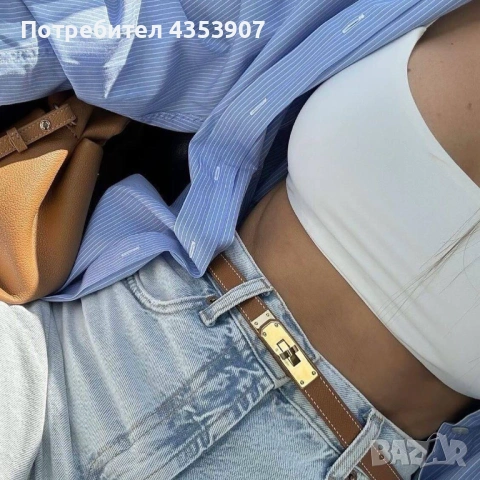 Колан Hermes естествена кожа в кутия, снимка 3 - Колани - 53230922
