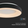 LED Плафониера 49W Черна Кръг Димиране Топло Бяла Светлина, снимка 2