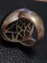 стар сребърен пръстен с камък , снимка 4