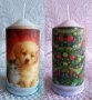 Свещи, текстилни коледни подложки за чаши Котка, лъжички лапи, чаши, снимка 8