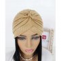 Тюрбан за коса едноцветен бежов, снимка 6