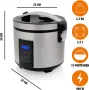 Мултикукър Tristar Steam Cooker RK-6138 7 програми 2.2л 900W Оризовар уред за готвене на пара, снимка 7