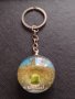 Стъклен ключодържател сувенир от Хисаря България много красив стилен дизайн 42608, снимка 1 - Други - 43682889