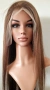 Естествена дантелена перука 80 см - 200% плътност, 13x6 Lace, светло кафява права коса, снимка 8