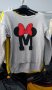 Пуловер финно плетиво със Мини Маус / Minnie Mouse в черен, сив и бял цвят, снимка 3