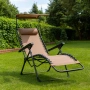 Сгъваем градински стол шезлонг с нулева гравитация и сенник – комфорт за пълна релаксация, снимка 1
