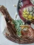 Голяма ретро италианска керамична бутилка от 1970 г. птица фазан, снимка 10