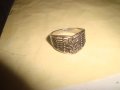 СРЕБРИСТ ВИНТИДЖ ФЛОРАЛЕН ПРЪСТЕН 21637, снимка 5
