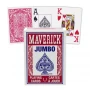 Карти за игра Maverick Poker Jumbo Index  Покер размер, голям индекс.  Син или червен гръб.  , снимка 1
