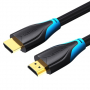 Кабел HDMI Мъжко - Мъжко Ver:2.0 4K/60Hz Gold 5M Vention AACBJ Cable HDMI M/M, снимка 1 - Кабели и адаптери - 36445272