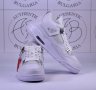 Nike Jordan Retro 4 PSG, Pure Money, Black Canvas, снимка 9