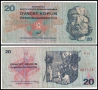 ❤️ ⭐ Чехословакия 1970 20 крони ⭐ ❤️, снимка 1