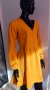 официална рокля с ръкави в портокал, снимка 1 - Рокли - 37921547