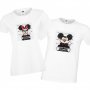 Комплект тениски за влюбени Mickey Minnie Mouse bad, снимка 1 - Тениски - 33011820