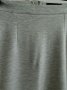 Вталена права пола в сив меланж от трико, снимка 1 - Поли - 32911397