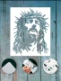 Иисус Христос Господ Бог стенсил шаблон за спрей за торта украса Scrapbooking, снимка 4