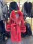 Дамско луксозно палто кашмир вълна и лисица код 125, снимка 1 - Палта, манта - 37801258