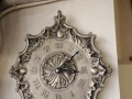 Винтидж стенен часовник, бароков стил, рядък и елегантен., снимка 5