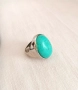 Комплект колие и пръстен с тюркоаз , снимка 3