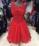 Бална червена рокля, снимка 2