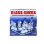 Стилен стъклен шах с размери - 35х35 см, снимка 1 - Шах и табла - 15741163