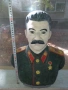 Голям гипсов бюст на Сталин рисуван с маслени бои, снимка 6