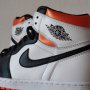 Nike Air Jordan 1 High Electro Orange White Нови Оригинални Обувки Размер 42 Номер Мъжки Кецове, снимка 5