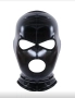 Черна маска от еластична еко кожа , снимка 4