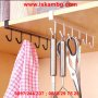 Кухненска метална закачалка за чаши и прибори, 6 куки - код 2065, снимка 6
