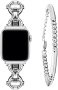 Нова метална Каишка за смарт часовник Apple Watch + гривна с мъниста, снимка 1 - Каишки за часовници - 40250854