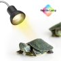 Нагревателна лампа за костенурки с държач 25w UVA UVB за греене въртяща се на 360° за влечуги 