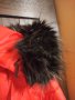 червено дебело яке с качулка с пух, снимка 4