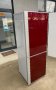 Дизайнерски червен стъклен хладилник Siemens, снимка 6