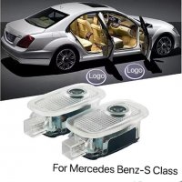 Плафони LED лампа 3126-BZ1 за врати на кола с проектор лого за Mercedes Benz classe S W221 2006-2013, снимка 1 - Аксесоари и консумативи - 37444755