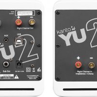 Активни компютърни високоговорители Kanto YU2 с вградена USB звукова карта - Матово бяло, снимка 3 - Тонколони - 39979788