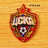 ЦСКА спортен отбор лого апликация за дреха дрехи екип самозалепваща се