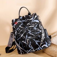 Дамска чанта - раница Sprayed Black , снимка 1 - Чанти - 37946299