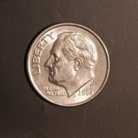 1 дайм 2004 САЩ 1 dime 2004 USA, снимка 3 - Нумизматика и бонистика - 43161924