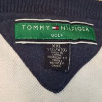 Original Vintage TOMMY HILFIGER GOLF Knitwear V-Neck Pullover, снимка 4 - Пуловери - 38314604