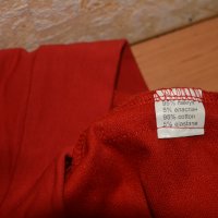 Дамски макси пролетно-есенна спортна блуза, червена с бял надпис, снимка 4 - Блузи с дълъг ръкав и пуловери - 43143372