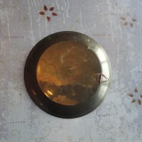 Страхотна бронзова чиния с емайл 2, снимка 3 - Антикварни и старинни предмети - 43553079