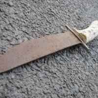 Стар кован нож с гард, снимка 2 - Антикварни и старинни предмети - 28504439
