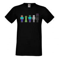 Мъжка тениска майнкрафт Minecraft 7,Minecraft,Игра,Забавление,подарък,Изненада,Рожден Ден., снимка 16 - Тениски - 36496334