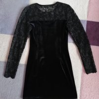 Елегантна черна рокля , снимка 2 - Рокли - 43154194