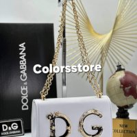 Луксозна бяла чанта Dolce&Gabbana - VL7401, снимка 1 - Чанти - 35324395