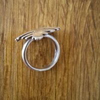 Стилен сребърен пръстен, снимка 3 - Пръстени - 39527152