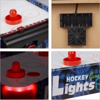 Relaxdays мини въздушен хокей - LED маса за въздушен хокей , снимка 2 - Други - 43343812