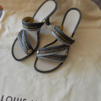 Дамски обувки сандали Louis Vuitton  W/ Logo, снимка 4 - Дамски елегантни обувки - 26841691