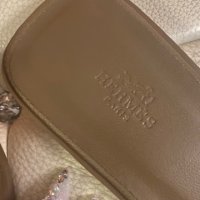 Чехли Ермес*н. 37-38*Hermès Beige Mastic Oran Sandal, снимка 7 - Чехли - 43717894