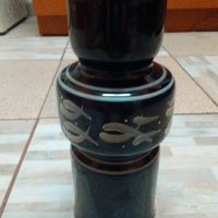 Керамична ваза ръчно рисувана, снимка 1 - Антикварни и старинни предмети - 26913707
